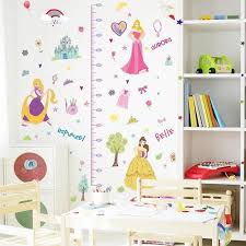 Disney Princess Height Chart Wall Decals Child Height