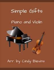 simple gifts violin solo with piano