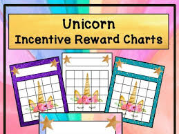 Unicorn Incentive Reward Sticker Charts Set 1