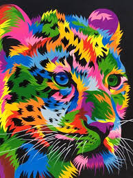 Wild Tiger Colorful Animal Abstract Art