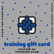 running plan gift certificates team