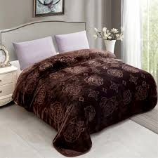 Soft Bed Flannel Blanket Queen Size 79 X 91 Soft Flower Embossed Plush Fleece Blanket Light Weight Walmart Com Walmart Com