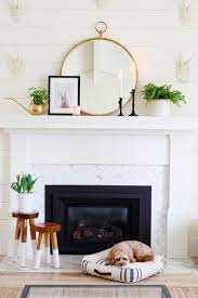 Spring Fireplace Mantle Decor