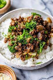 ground beef and broccoli stir fry