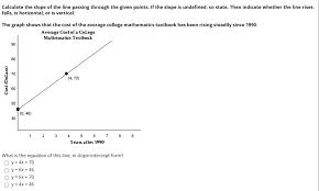 Calculate The Slope Of The Line Passing