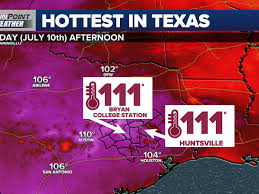 historic day of heat for the brazos valley
