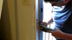 How to fix a damaged door frame - YouTube