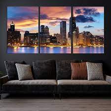 Downtown Chicago Large Wall Art Print