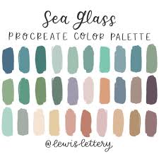 Sea Glass Procreate Color Palette 30