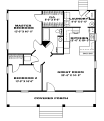 Country Style House Plan 2 Beds 1