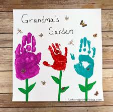 Grandma S Garden Handprint Keepsake