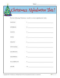 Materials needed for the free number order printable apples: Christmas Words Activity Printable Alphabetical Order Worksheet
