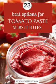 tomato paste subsute chili sauce
