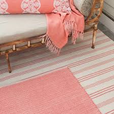 dash and albert skona stripe pink rug