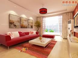 cute decorate beige living room design