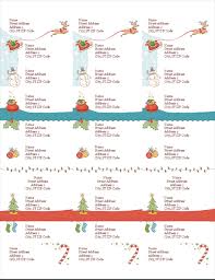 Address Labels Christmas Spirit Design 30 Per Page Works With