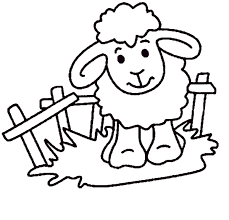 Glue the page to a thin piece of cardboard, such as a recycled cereal box or 4. Sheep Coloring Pages