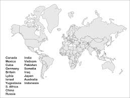 10 best world map worksheet printable