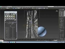 model and texture curtains in 3ds max