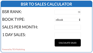 Amazon Book Sales Calculator Tck Publishing