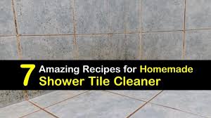 homemade shower tile cleaner