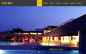 Golden Hotel Website Template Free Download Webthemez