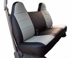 Iggee S Leather Custom Bench Front Seat