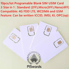 Aug 12, 2020 · a sim card, at its most basic, is a chip that allows phone networks to recognise you to send and receive data. 10pcs Lot Writable Programable Blank Sim Usim Card 4g Lte Wcdma Gsm Nano Micro Sim Card With Micro Nano Size Ff 3ff 4ff 3 In 1 Usim Card Sim Cardsim Usim Aliexpress