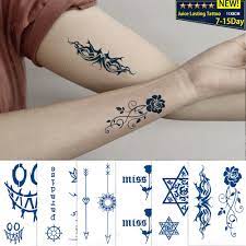 Autocollants de tatouage Semi permanent en lettres anglaises, étiquette de  tatouage, étanche, mignon, pour femmes, hommes, filles et garçons |  AliExpress