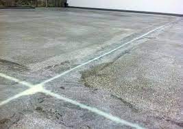 contraction joints in a garage floor