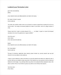 Free 8 Sample Lease Termination Letters In Pdf Doc