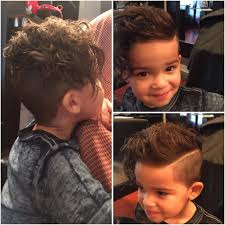 Choosing a haircut for any kid can be tough, and when it comes to little boys' haircuts, being easy to style and care for is a tapered cut with curls creates a mini mohawk shape that's a breeze to style. Little Boy Hairstyles 81 Trendy And Cute Toddler Boy Kids Haircuts Atoz Hairstyles