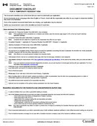 canada visitor visa checklist pdf form