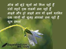 good morning shayari hindi ग ड