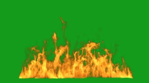 Green Screen Fire Stock Footage
