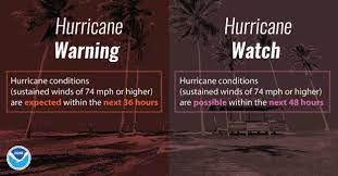 tropical storm watches and warnings ...
