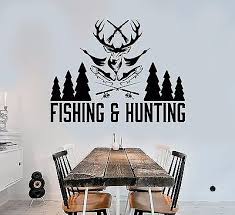 Vinyl Wall Decal Fishing Hunting