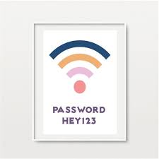 Wifi Password Printable Wifi Sign