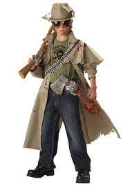zombie hunter costume for kids boys