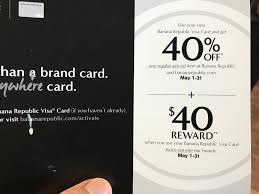 There's a flat $10 fee for other customers. Targeted Banana Republic Gap Old Navy Credit Cards 40 Reward When You Use Card Twice Outside Our Brands Doctor Of Credit