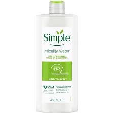 simple kind to skin micellar cleansing water 400ml