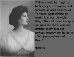 Hypatia Quotes. She quote this long, long, bloody long ago ... via Relatably.com
