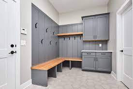 mudroom cabinets with doors enhancing