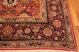 antique jewel tone persian kerman rug