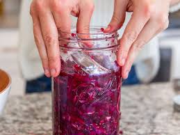 fermented beet and red cabbage