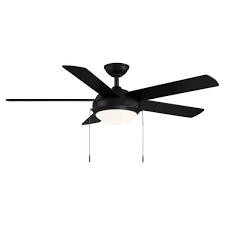 Indoor Matte Black Ceiling Fan