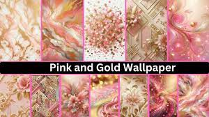 pink and gold wallpaper 4k px bar