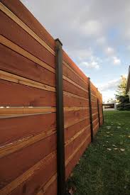 Horizontal Fence Panels Modern Garden