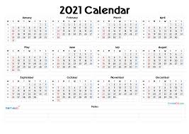 Here are the free canadian calendar featuring the holidays, festivals and available in word, excel, pdf formats. 2021 Free Printable Yearly Calendar With Week Numbers Free Printable 2020