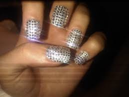 blinged out nails by kimmie kyees
